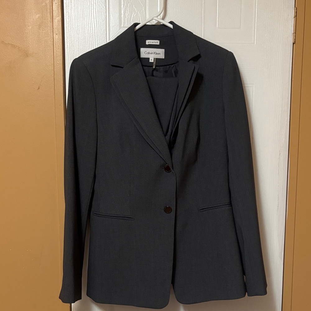 Calvin Klein Charcoal Blazer for Women